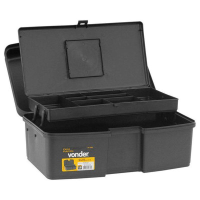 Caixa de ferramentas pvc vd 1002 - c/ bandeja