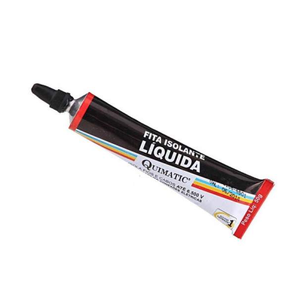 Fita Isolante Líquida Preta - 50g - Quimatic