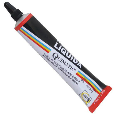Fita Isolante Líquida Preta - 50g - Quimatic