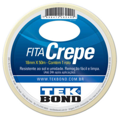 Fita Crepe 18mmx50m - Tekbond