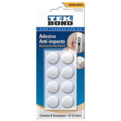 Bumper redondo 19.1mm com 8 unds - tekbond