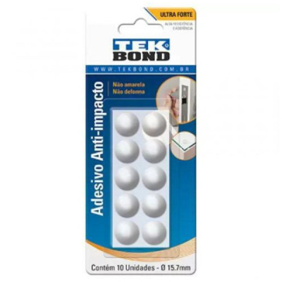 Bumper Gota 15.7mm c/ 10 unidades - Tekbond