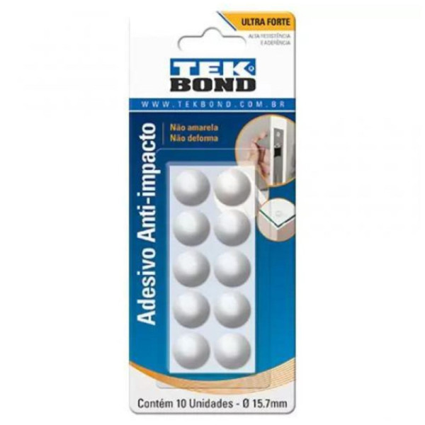 Bumper Gota 15.7mm c/ 10 unidades - Tekbond
