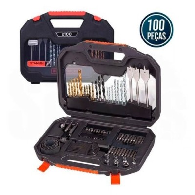 Jogo De Brocas E Acess. 100 Unidades | BLACK & DECKER